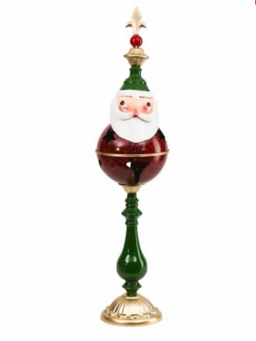 Mark Roberts Lighted Santa With Halley Berry Finial, 35”